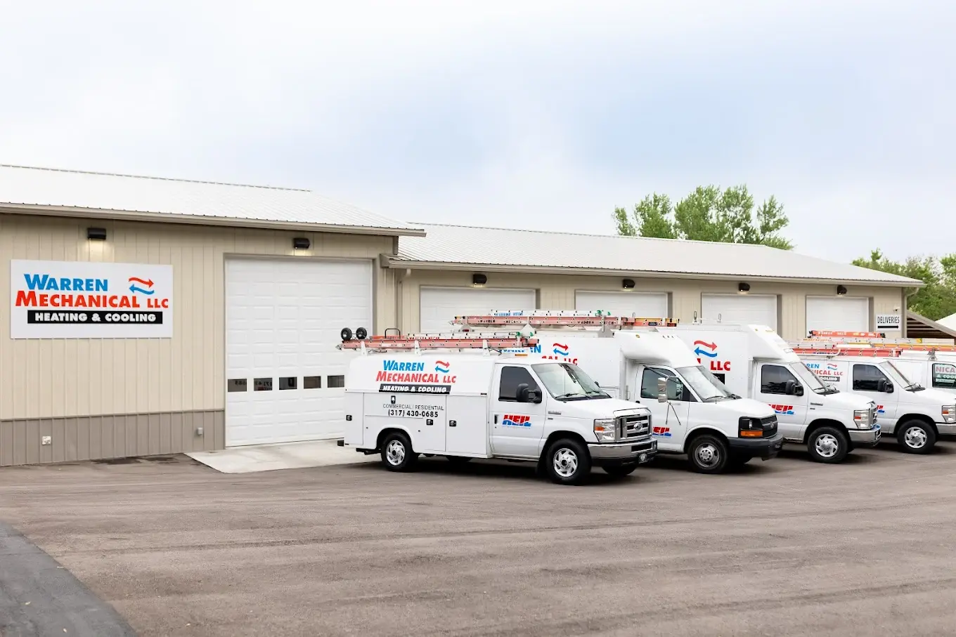 Warren Mechanical HVAC technician servicing equipment in Zionsville, IN